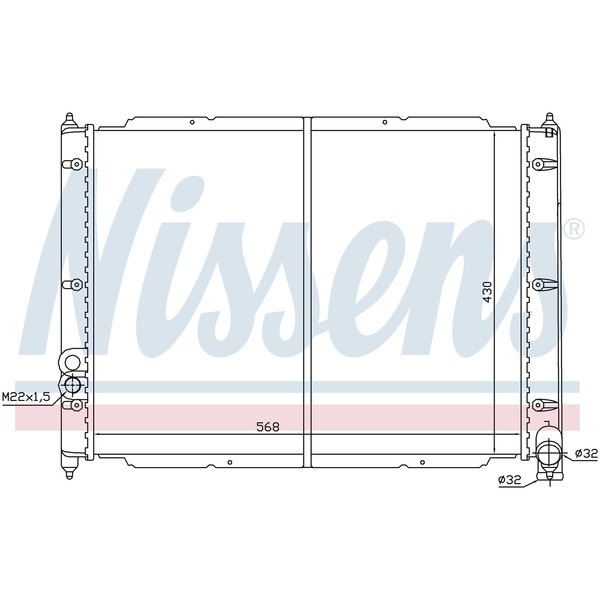 Nissen Nissens Radiator, 65239 65239